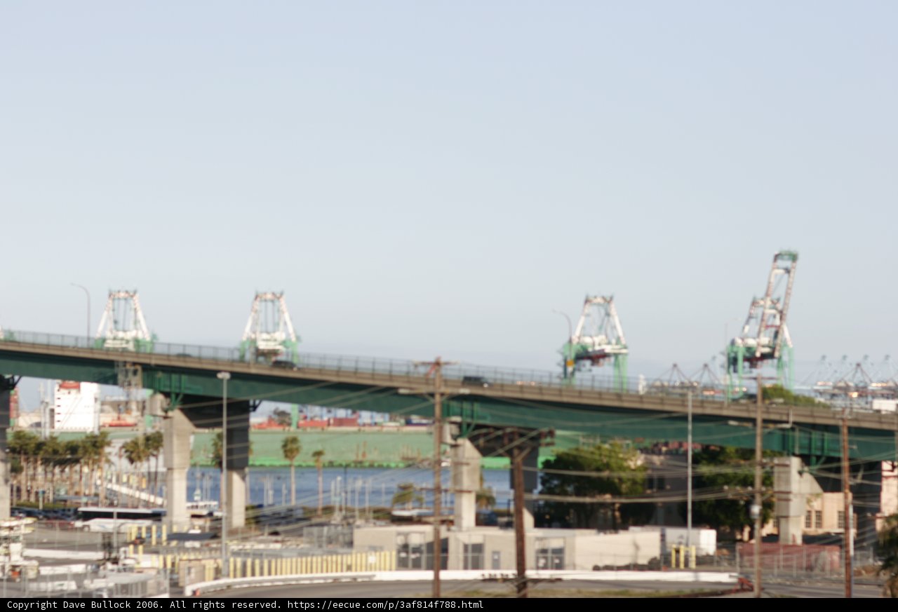Train Crossing Waterfront Bridge