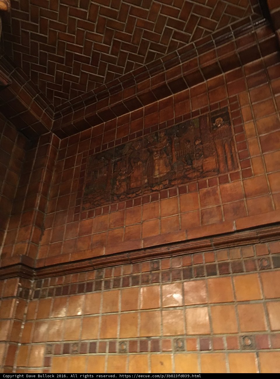 Intricate Tiles on the Kitchen Ceiling