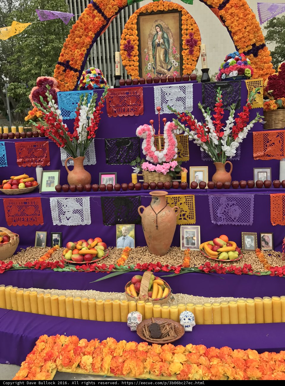 Purple and Orange Altar in Grand Park
