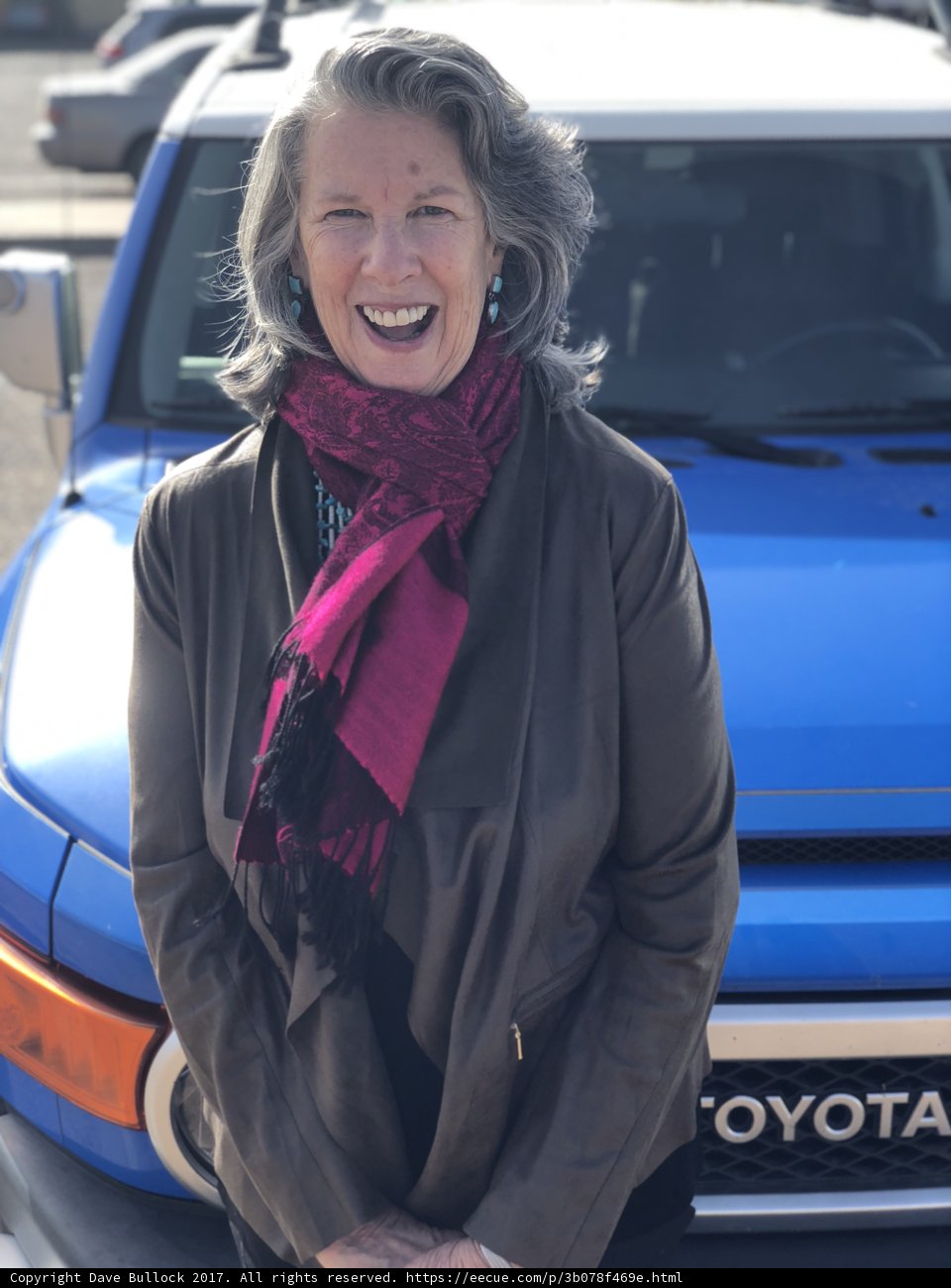 Blue Toyota Truck and Rhoda B