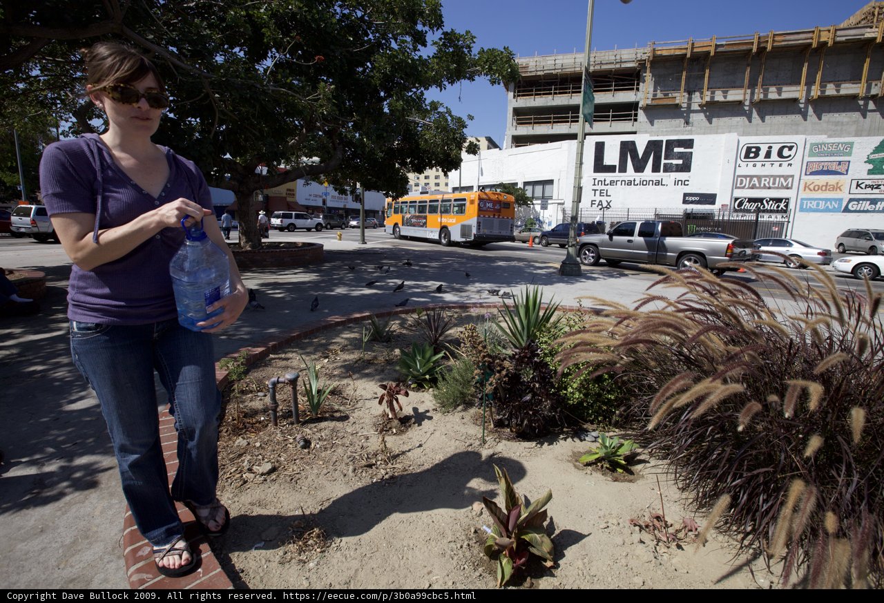 Plant Lady Poses with Pickup Truck