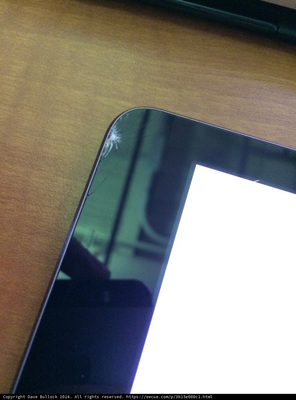 Cracked Tablet Computer