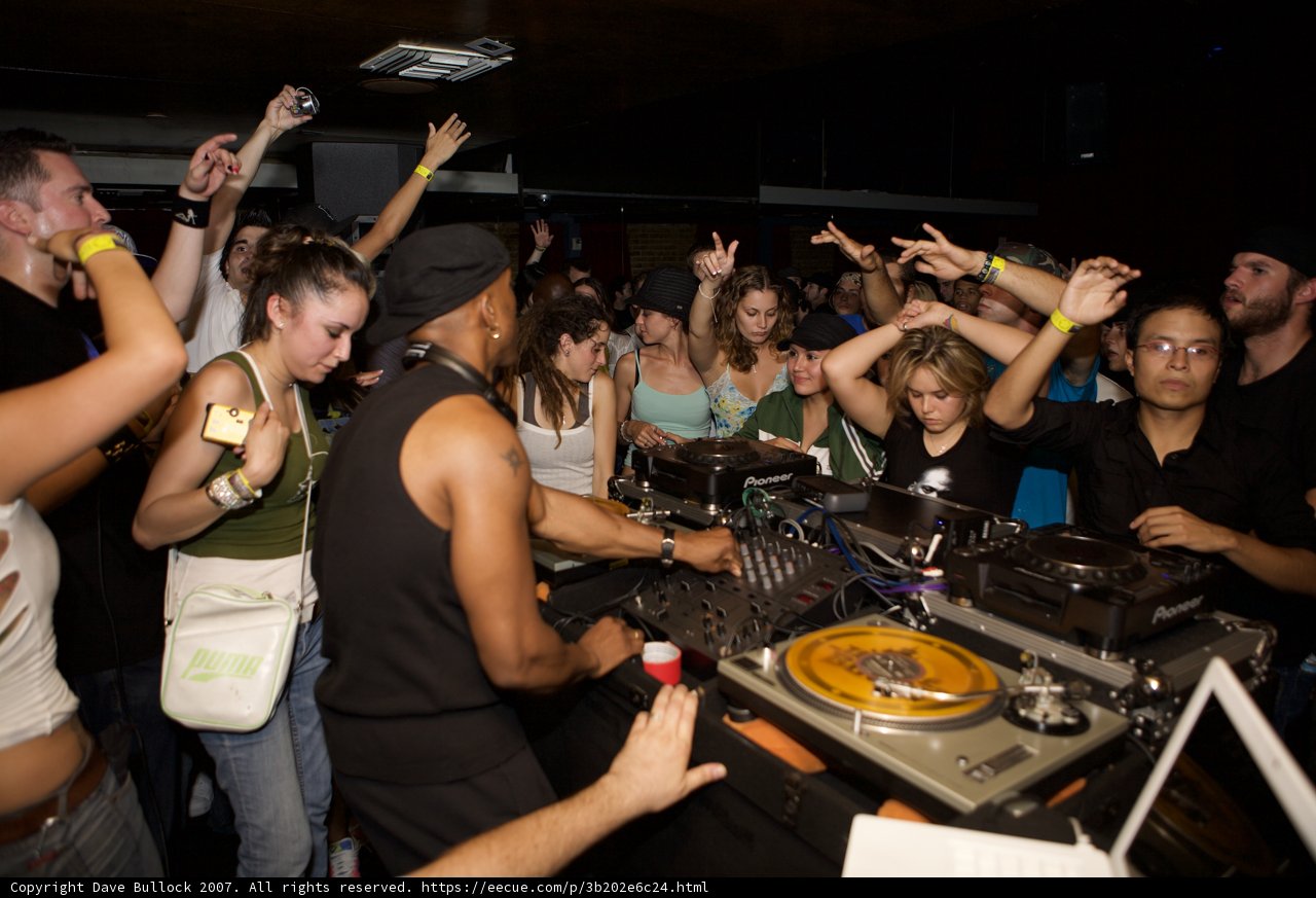 Nightclub Deejay in Action