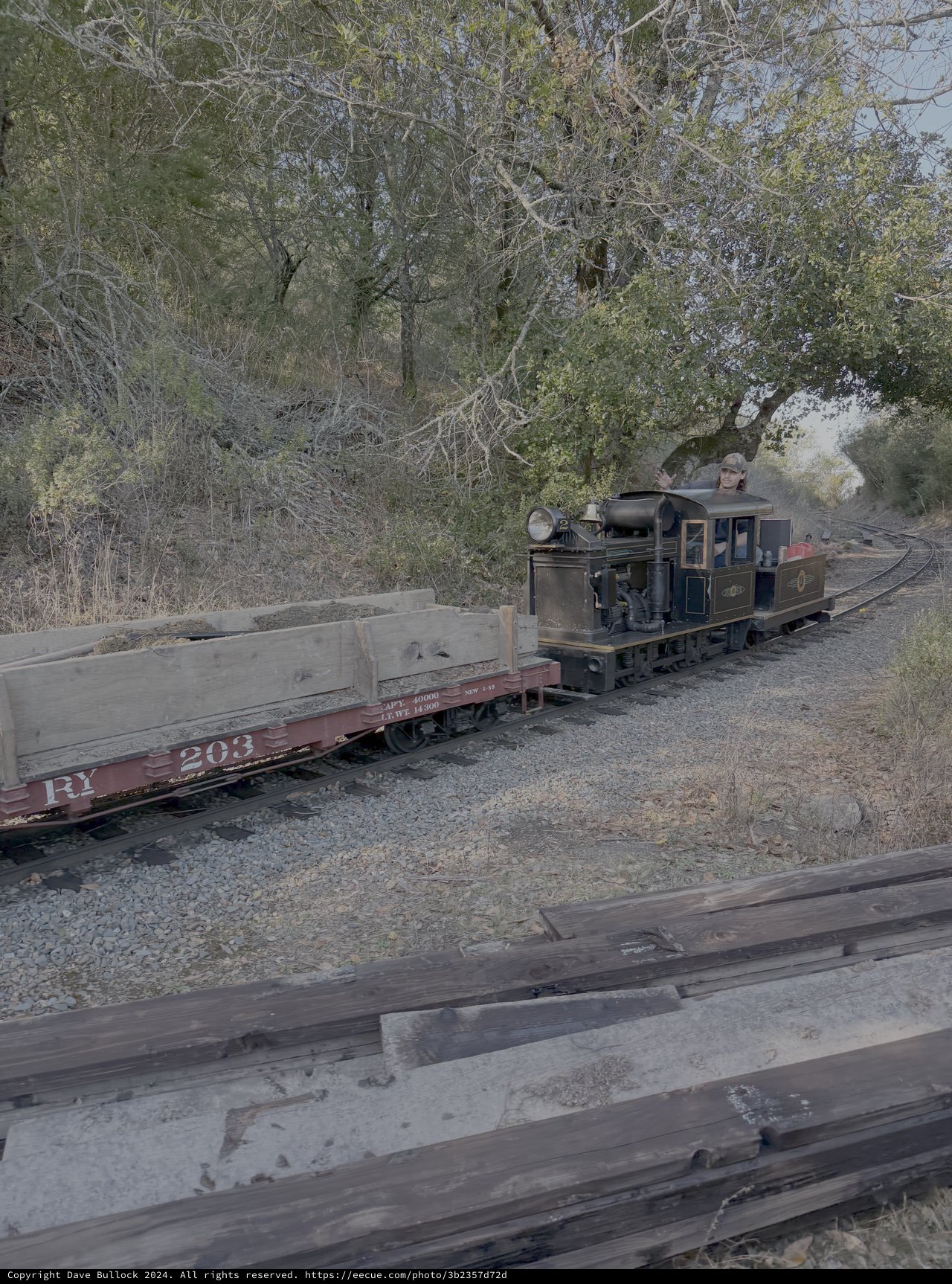 Vintage Steam Train on Historic Narrow Gauge Railway