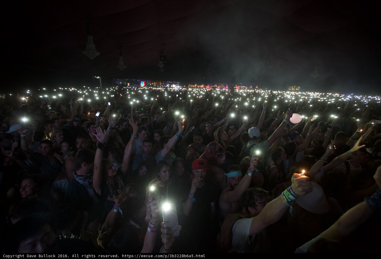 Phone Lights Up the Night at Coachella