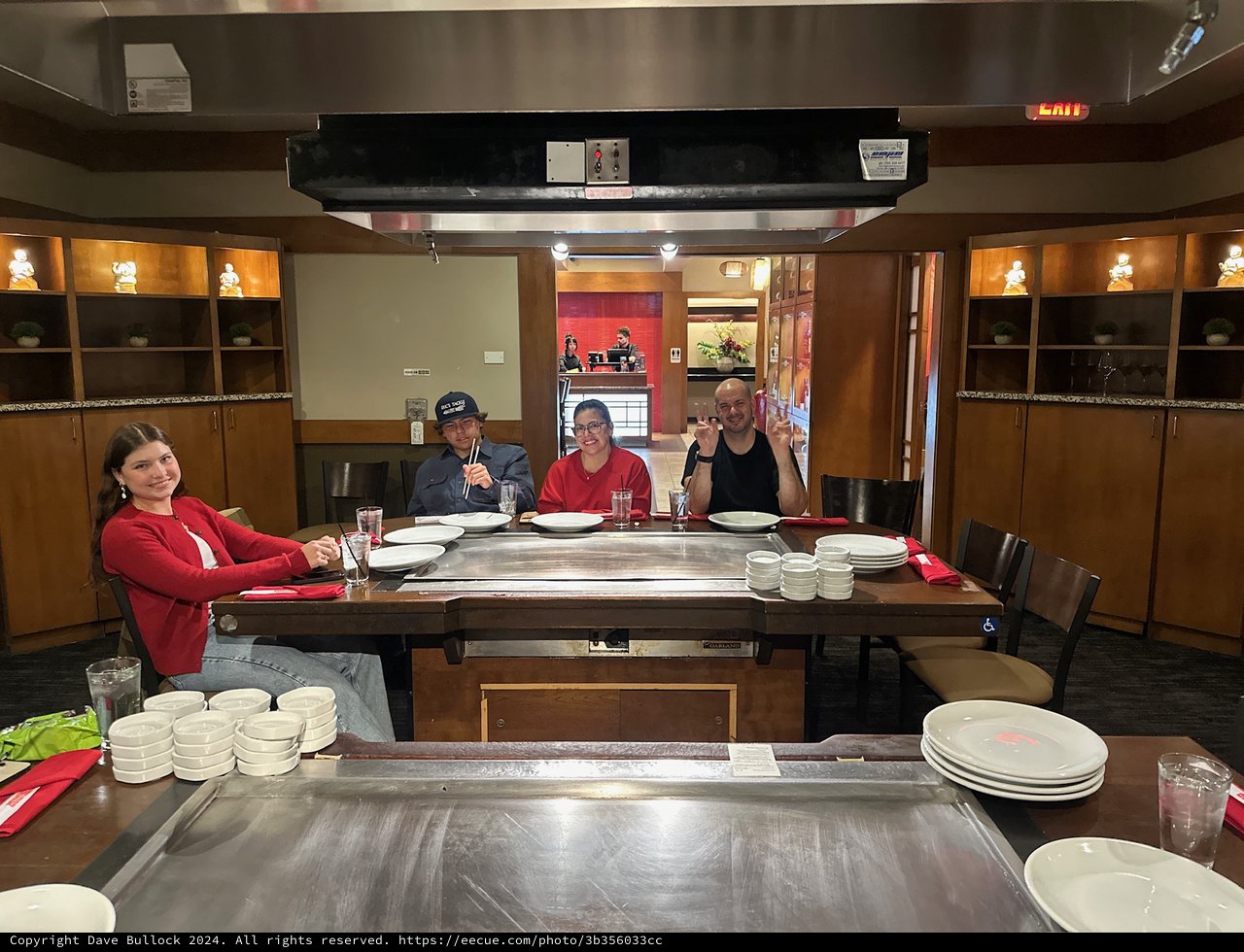Family Dining at Japanese Hibachi Restaurant