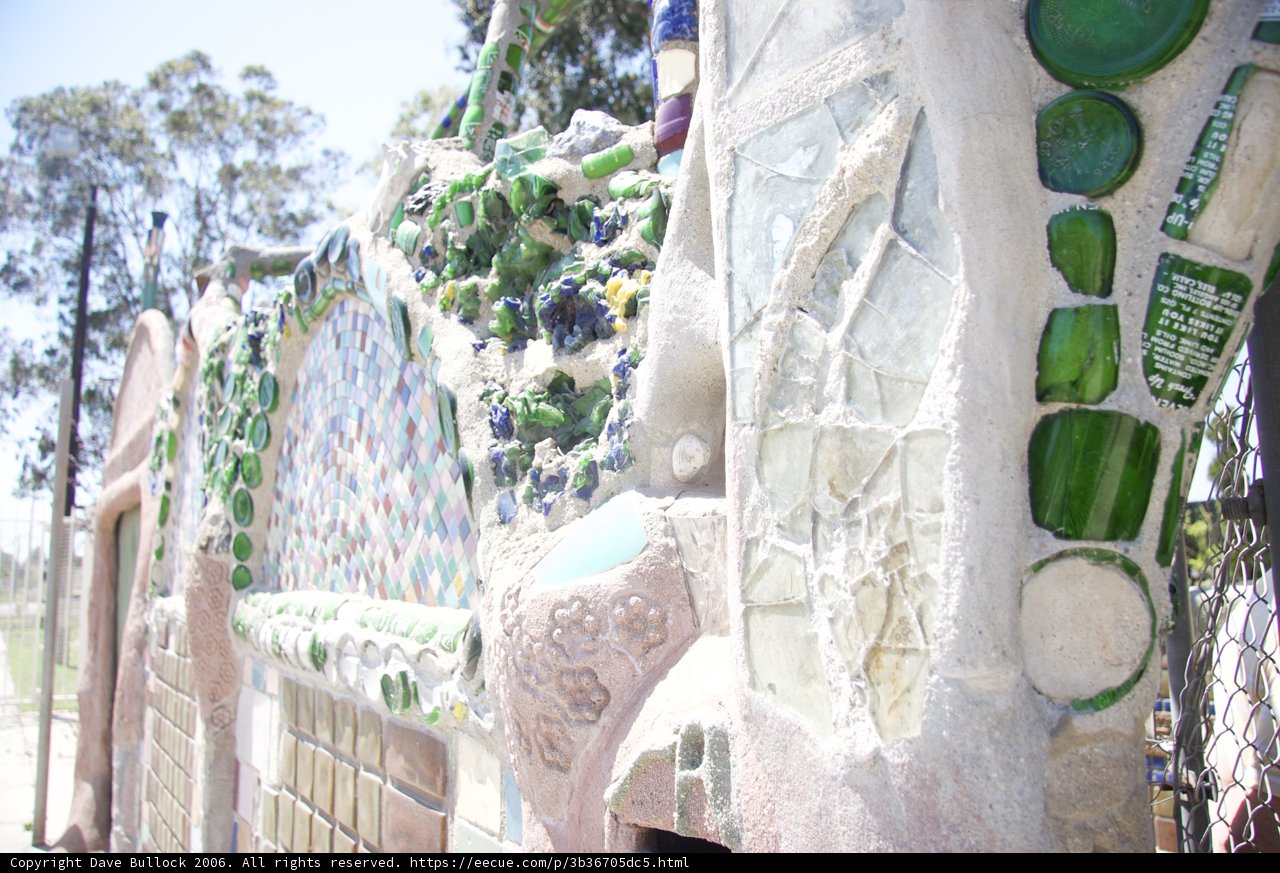 The Colorful Glass Bottle Wall
