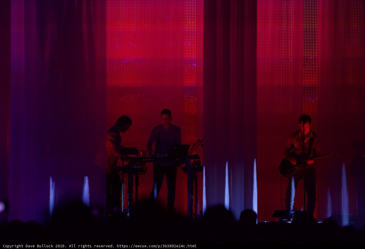 Rocking the Stage in Red Lights