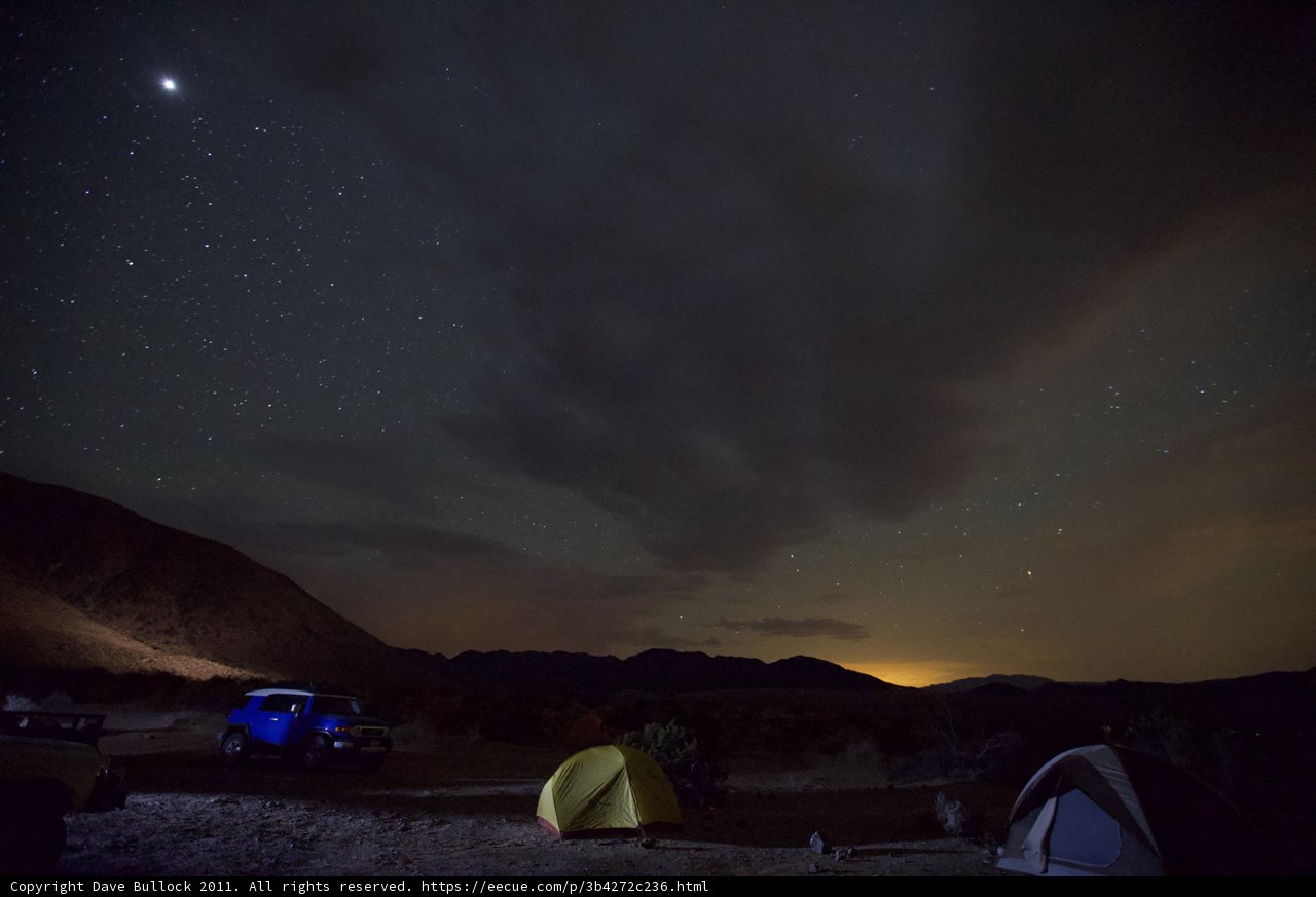 Camping under the Starry Night Sky