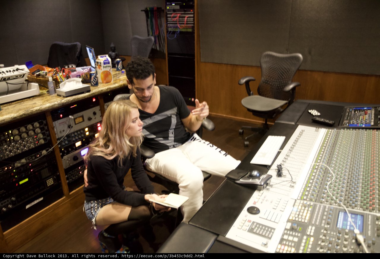 Marc and Anabel in the Studio