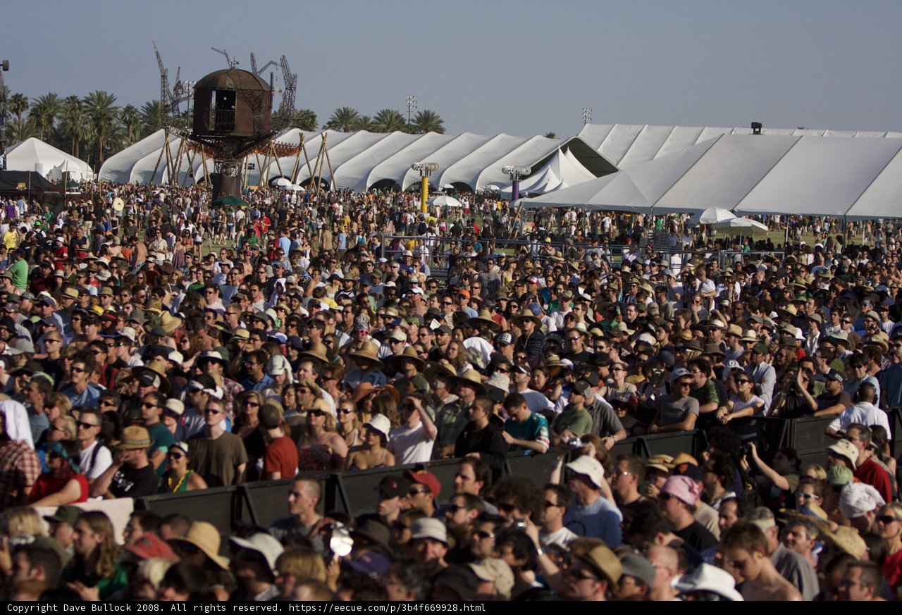 Coachella 2008's Massive Music Festival Crowd