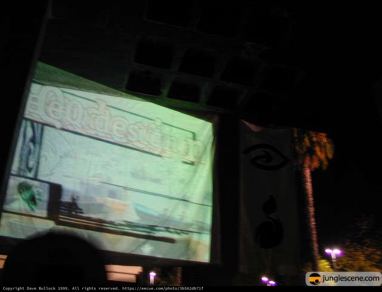 Nighttime Cinema Advertisement