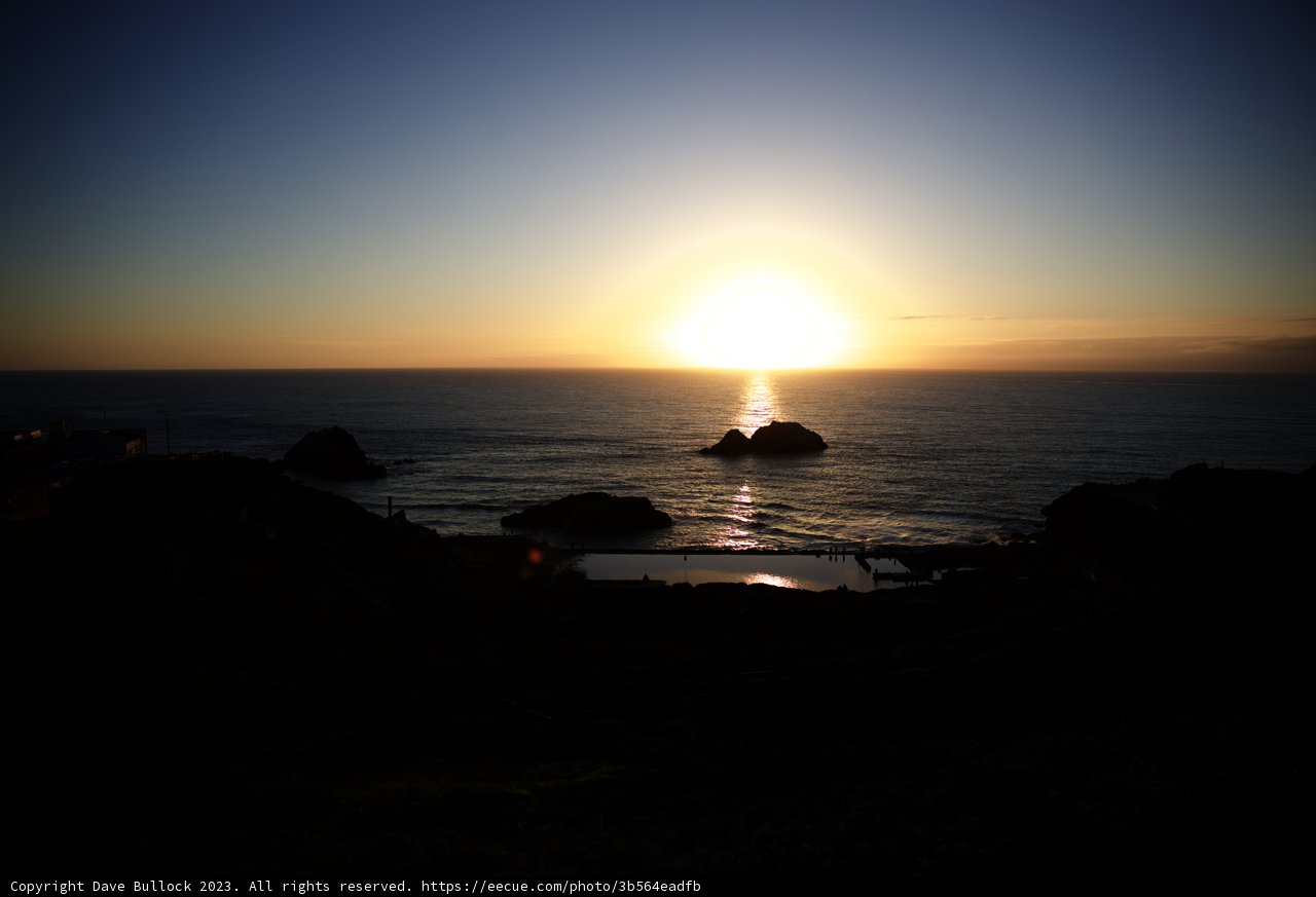 Enchanting Sunset at Sutro Baths
