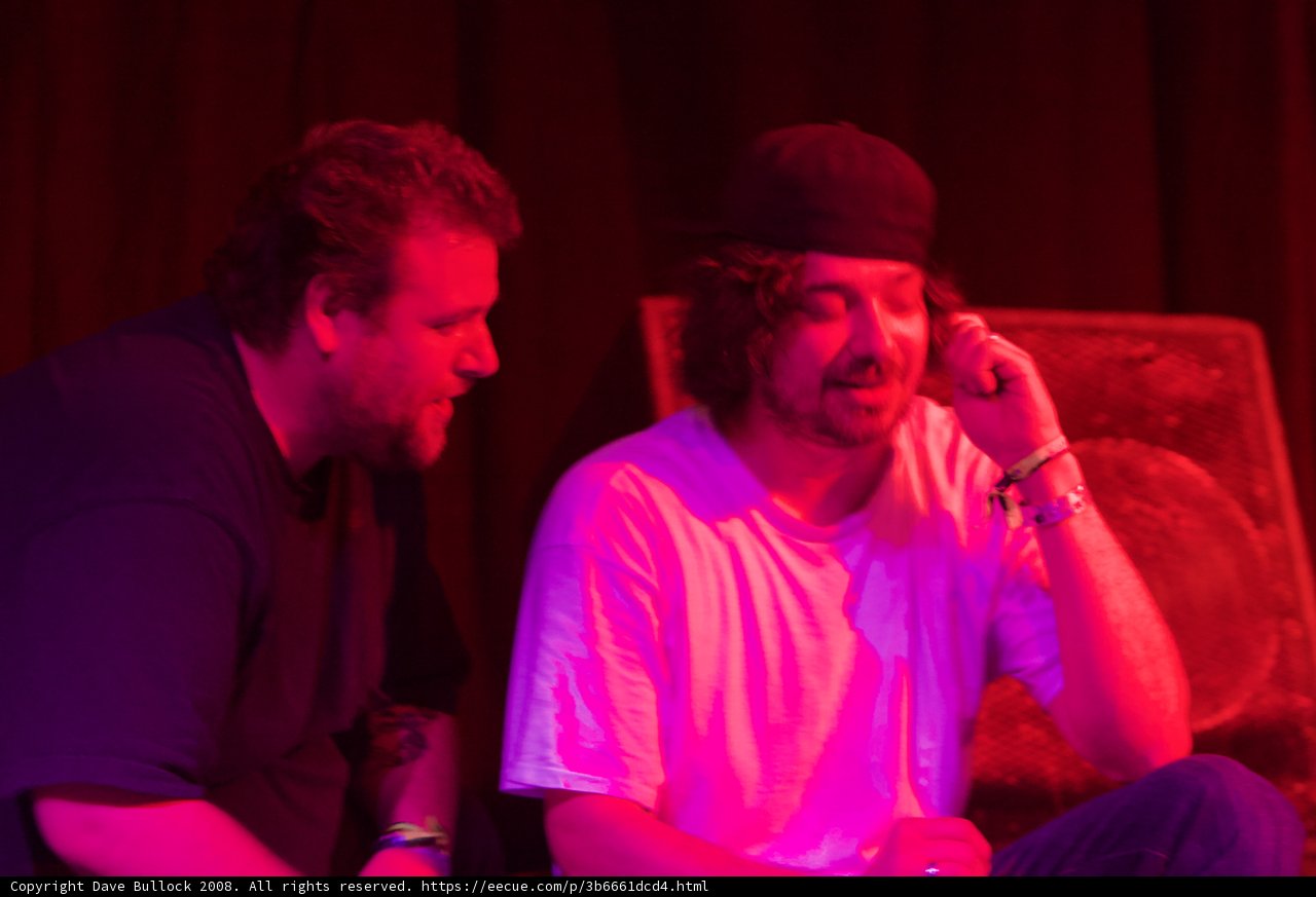 Aesop Rock and Friend Lounging on Couch at Coachella