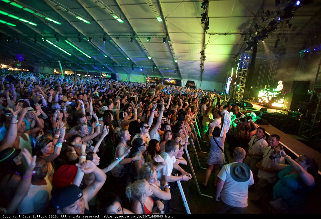 Lights Up on the Coachella Crowd