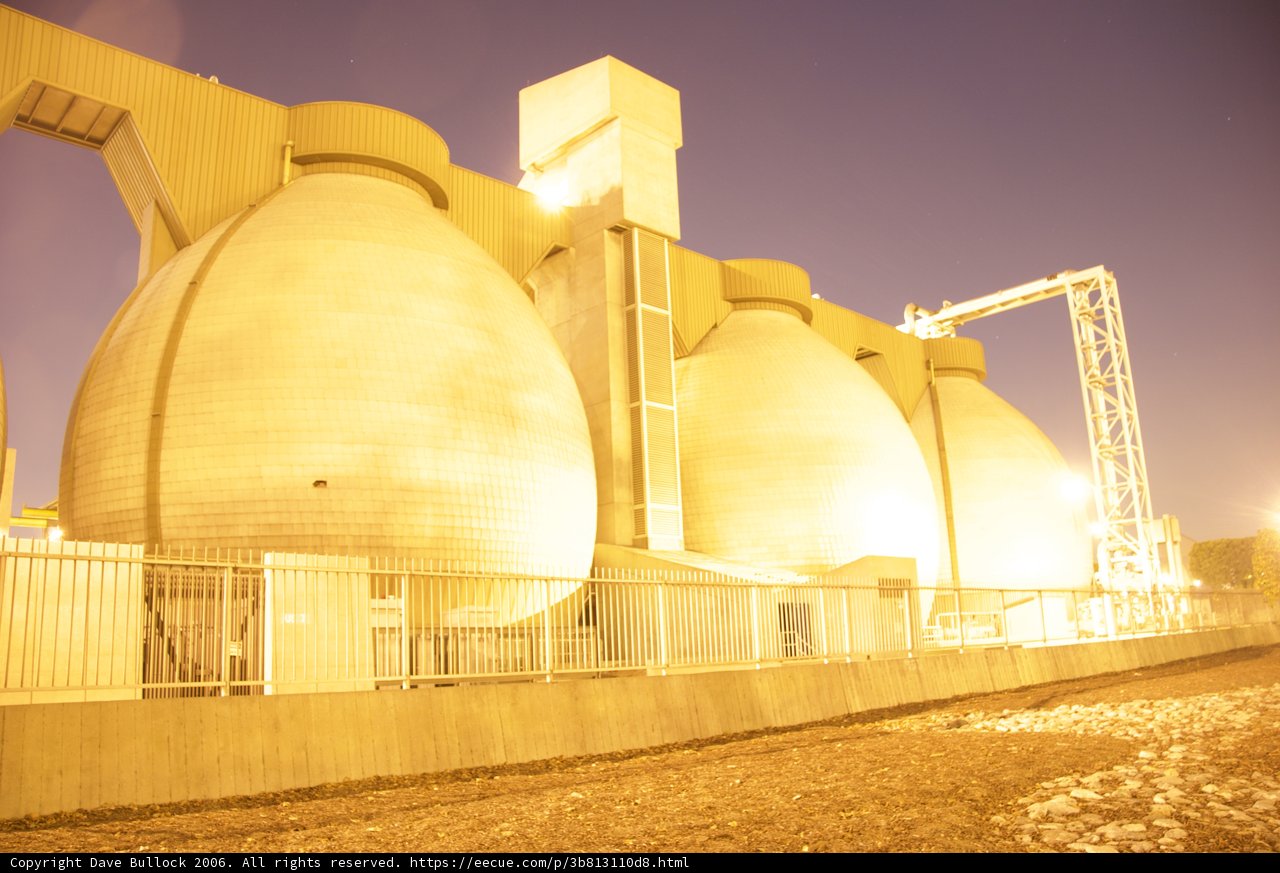 Illuminated Industrial Building