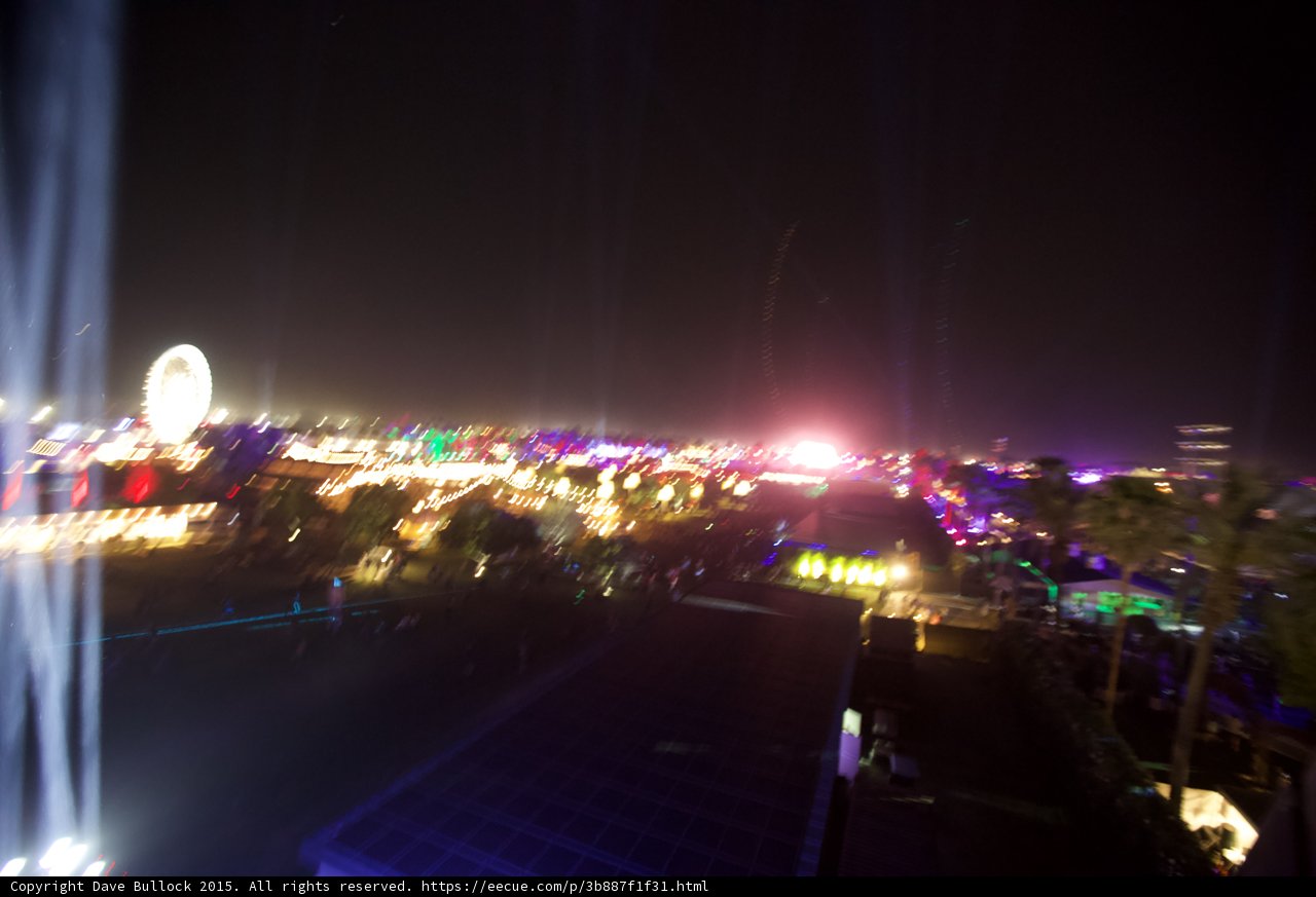 Night Skyline with Ferris Wheel