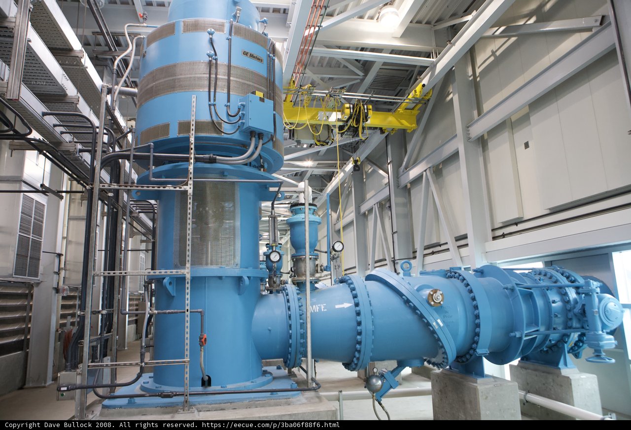 Blue Pipeline in a Massive Factory