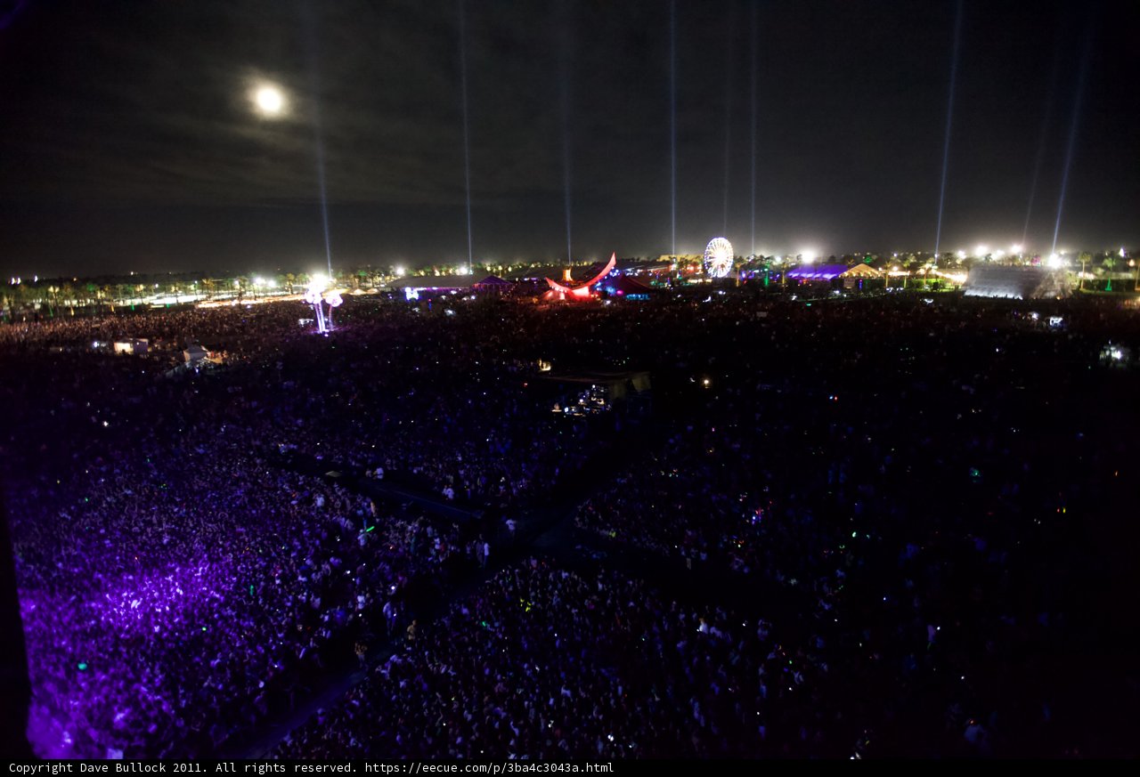 Moonlit Concert Crowd