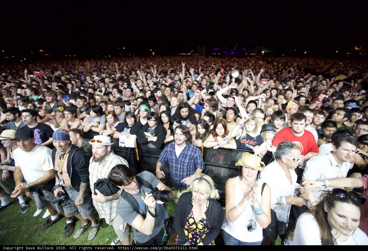 Coachella Saturday Night Crowd
