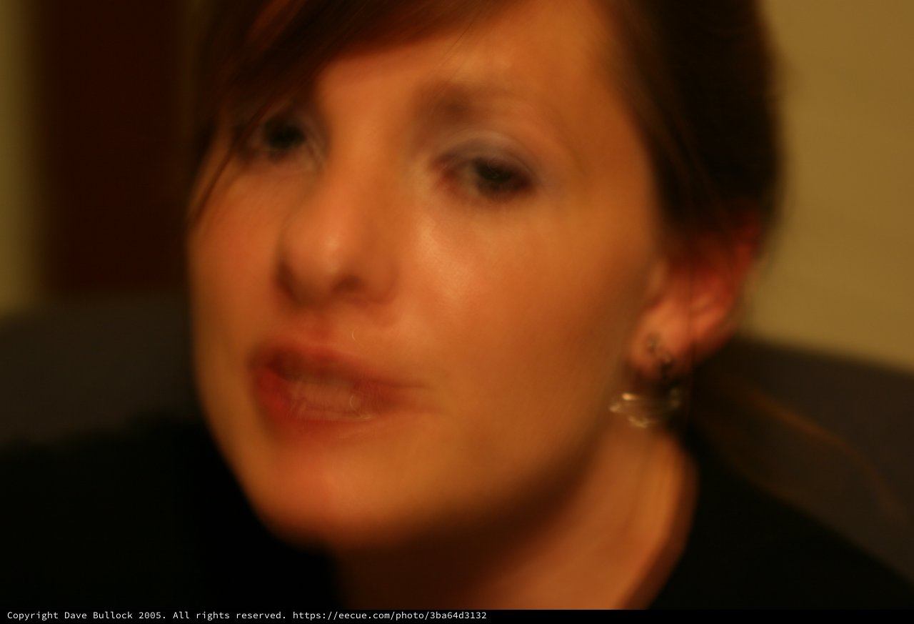 Penelope: An Intimate Blurred Portrait in Warm Light