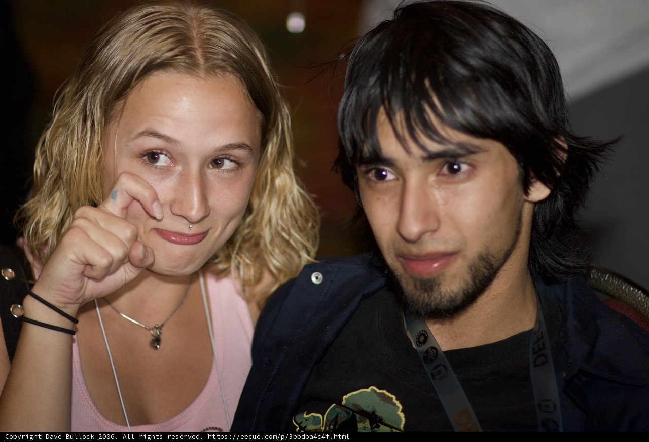 Black Shirted Man and Woman
