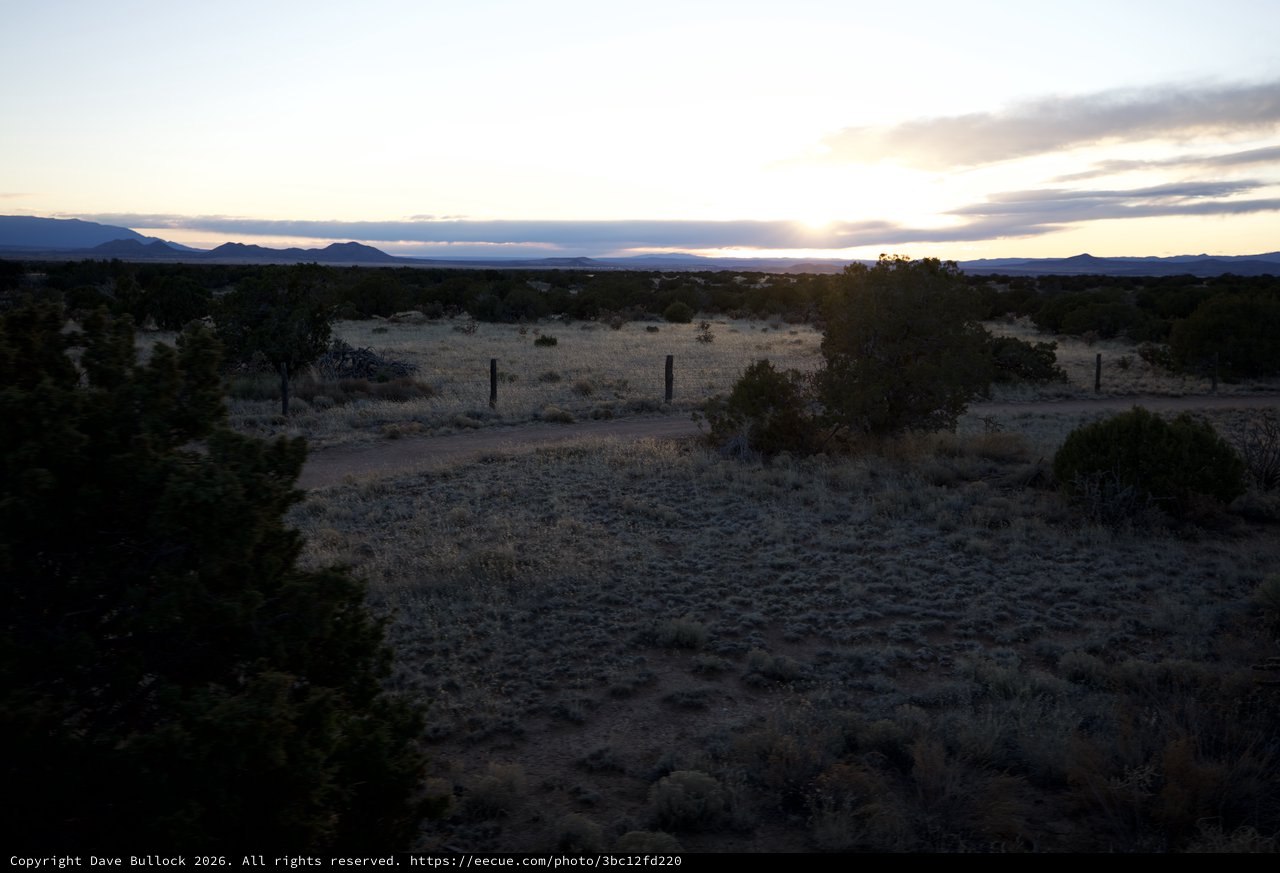 Desert Twilight Over New Mexico High Country