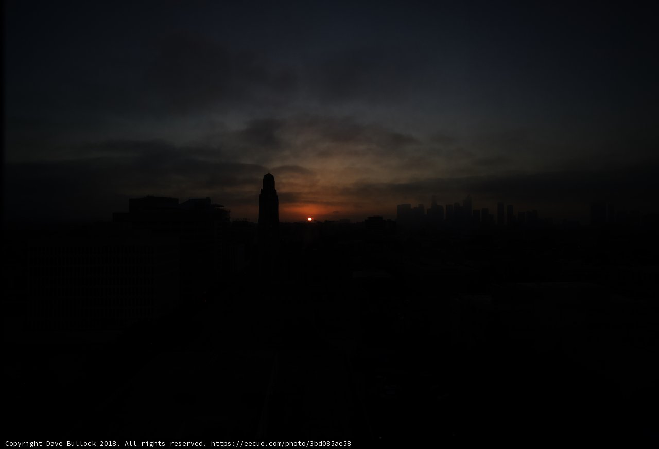 City Sunset over Skyscrapers