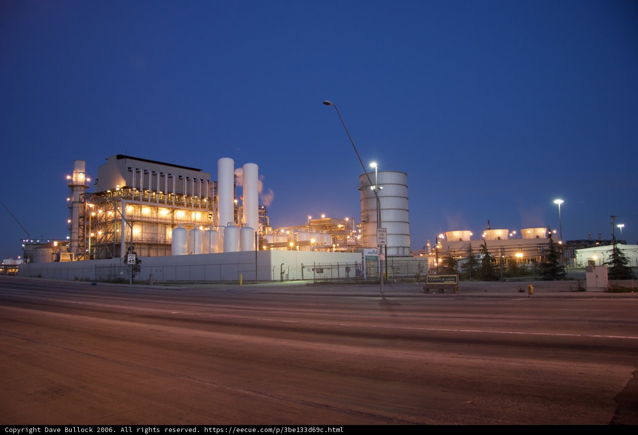Industrial Plant in the Dark