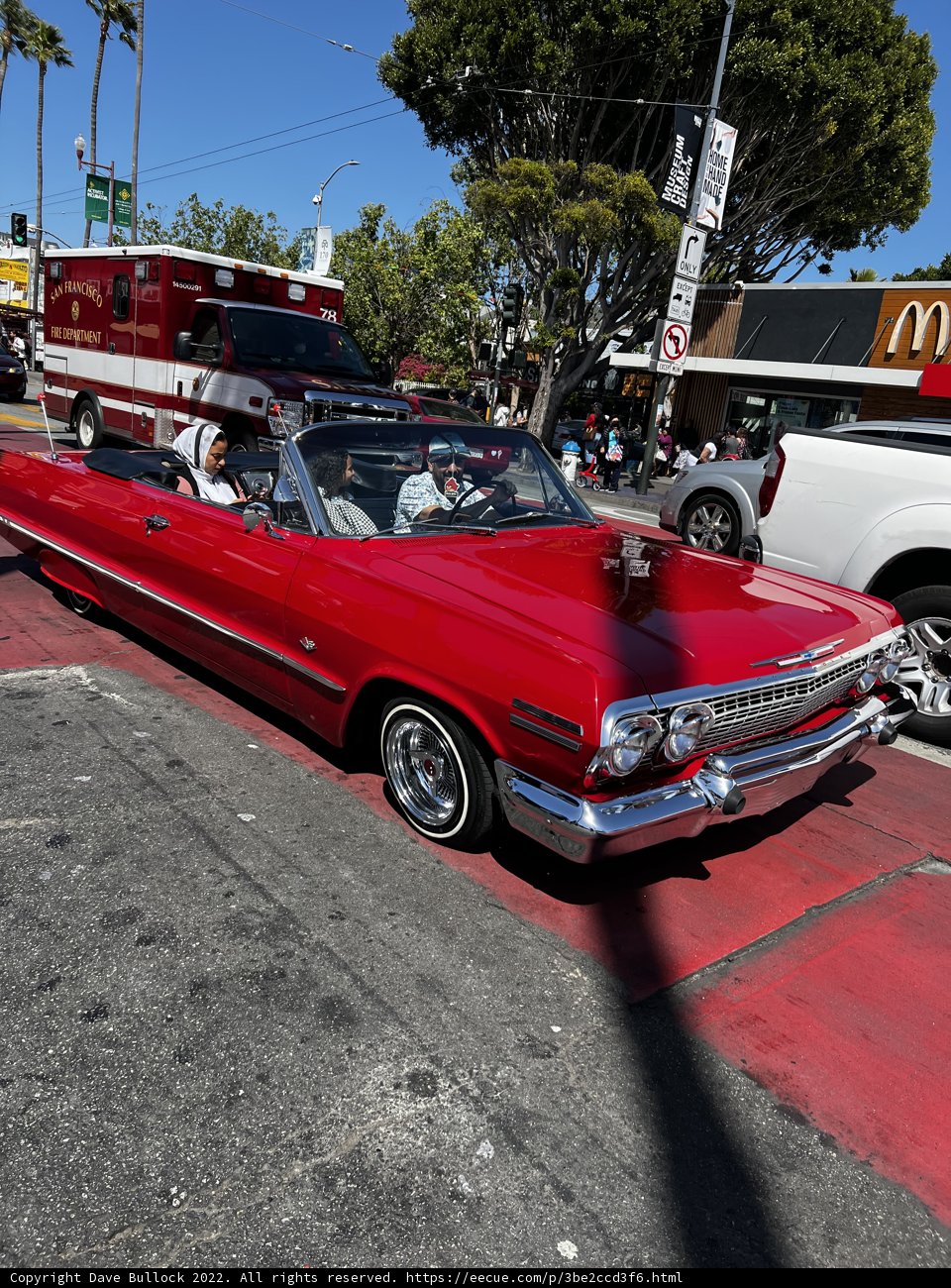 Red Convertible with a View