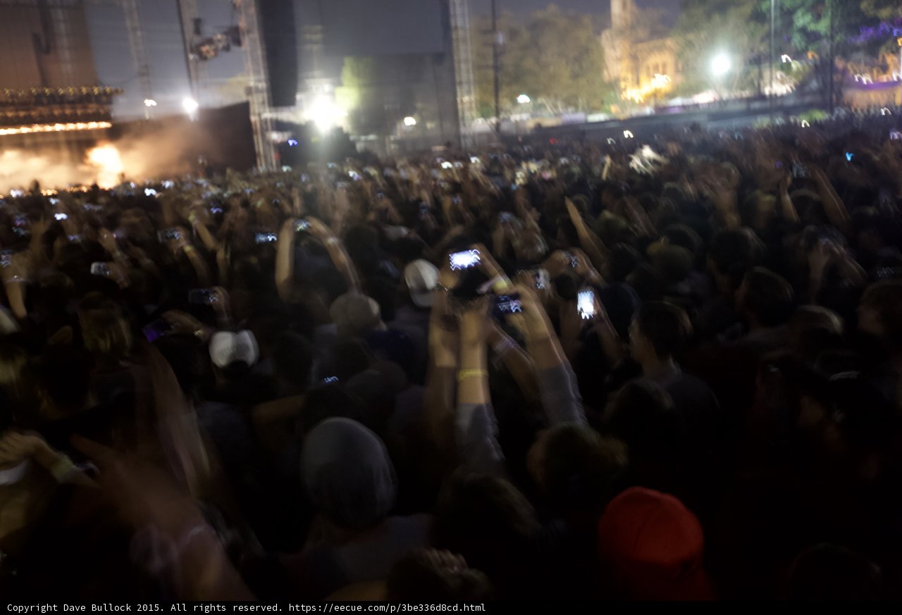 Motion Blur Crowd with Phones