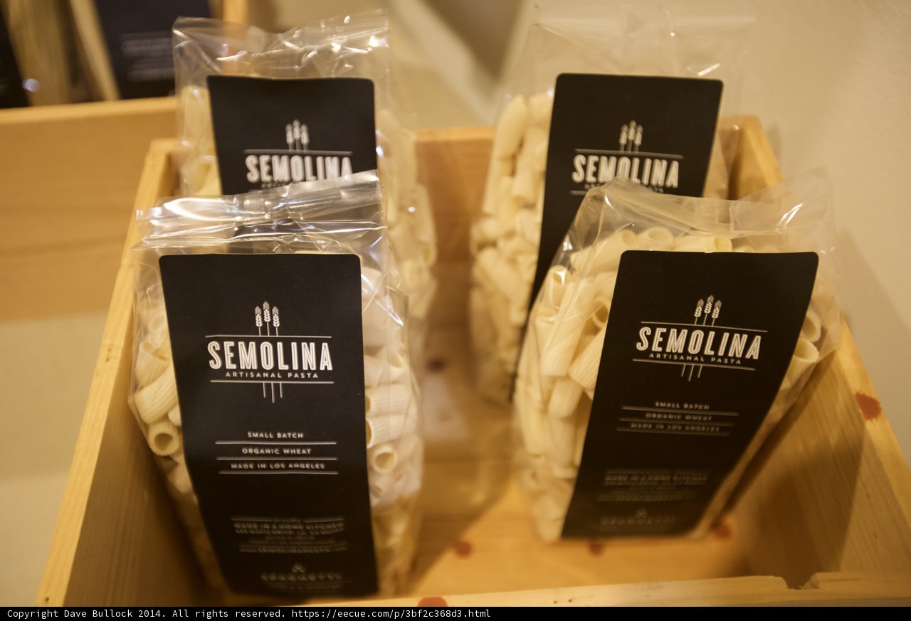 Wooden Box of Sliced Pasta
