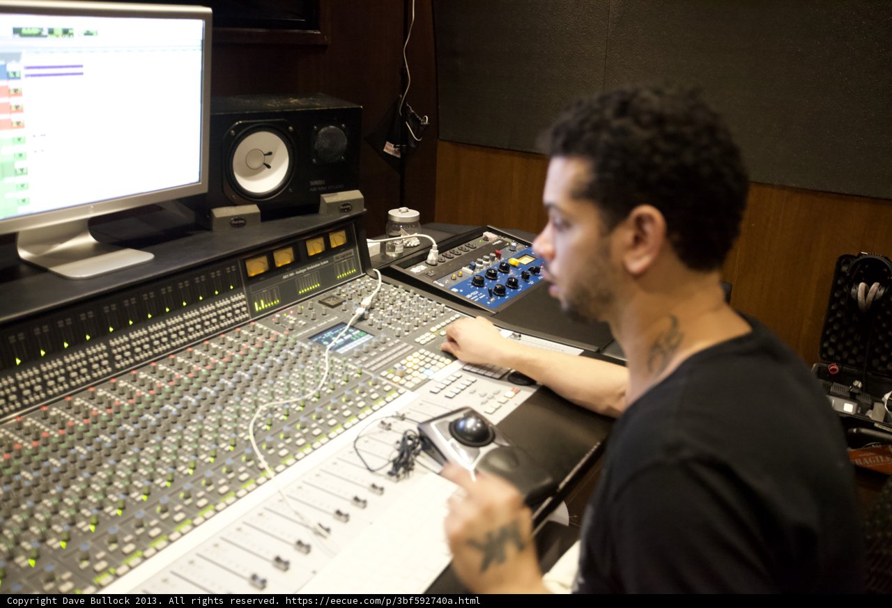 In the Studio with a Microphone