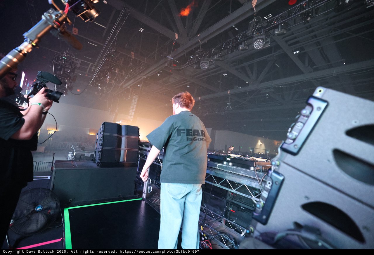 DJ Performs at Wobbleland Festival Stage Setup