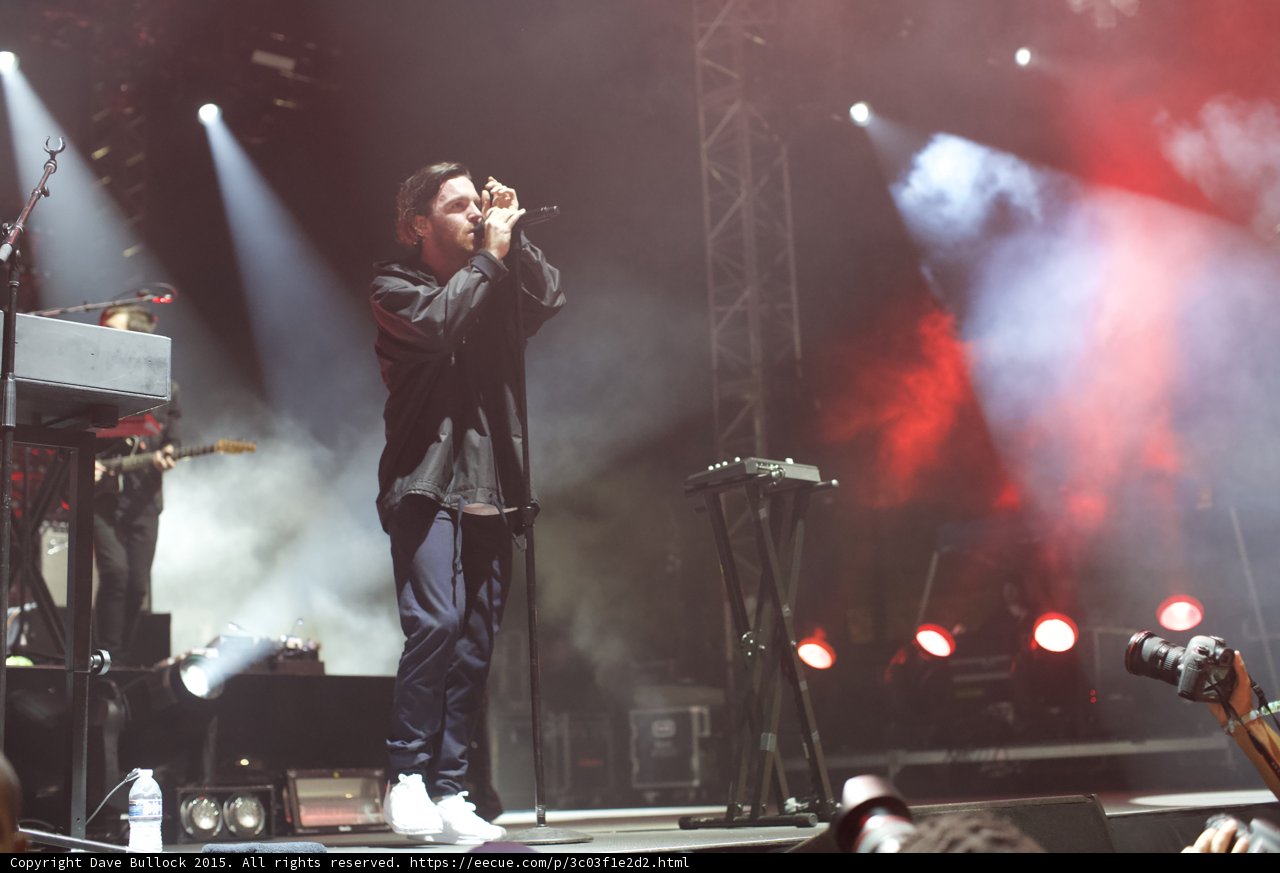 Singer at Microphone Full Stage