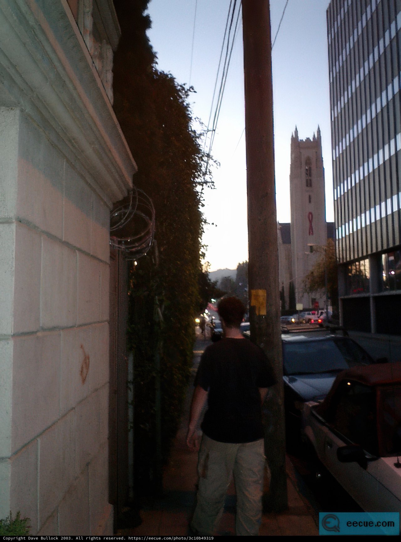 Man Walking in Urban Surroundings