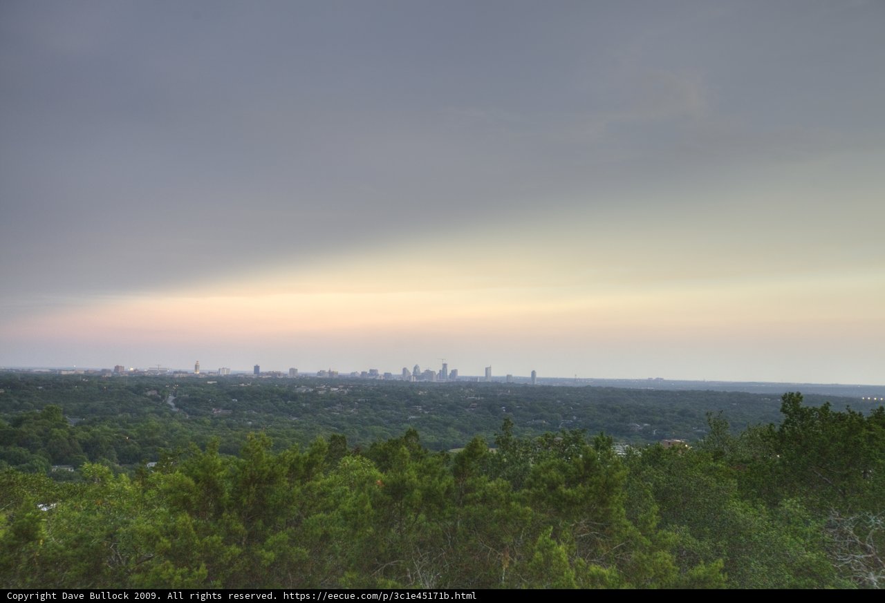 Austin Skyline at Sunset