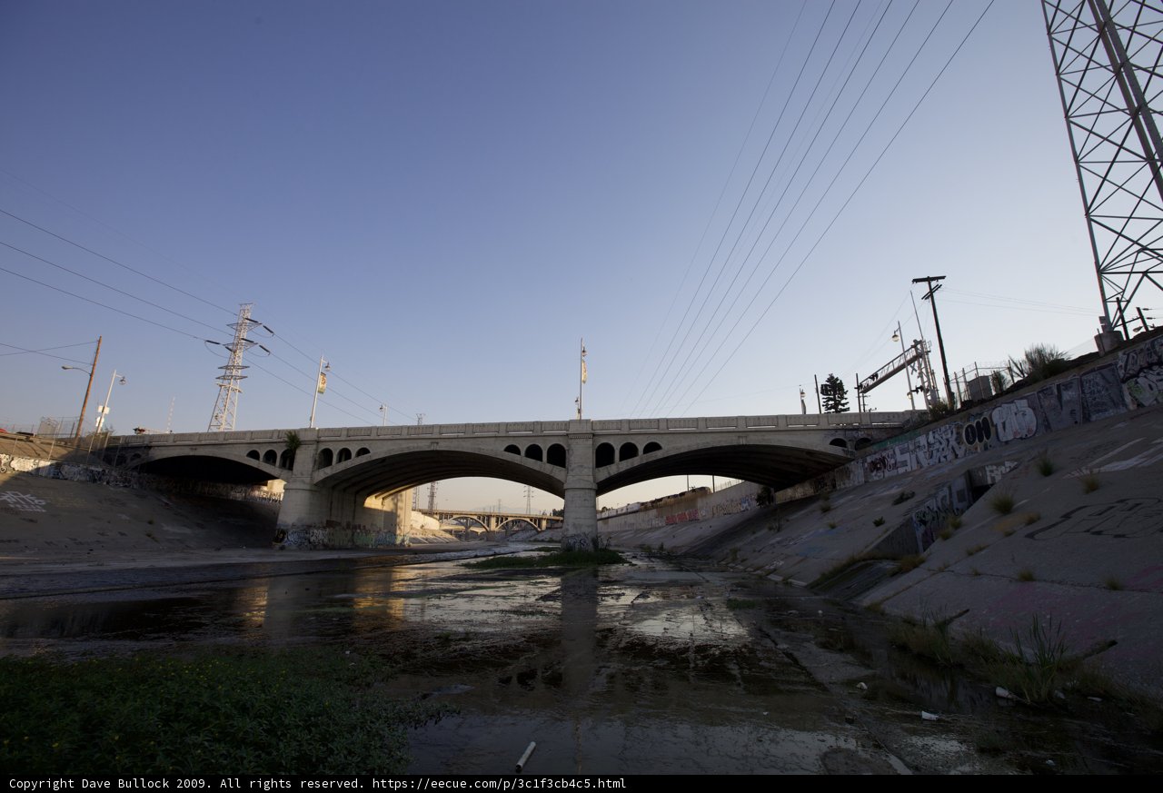 Urban Viaduct Bridge over LA River