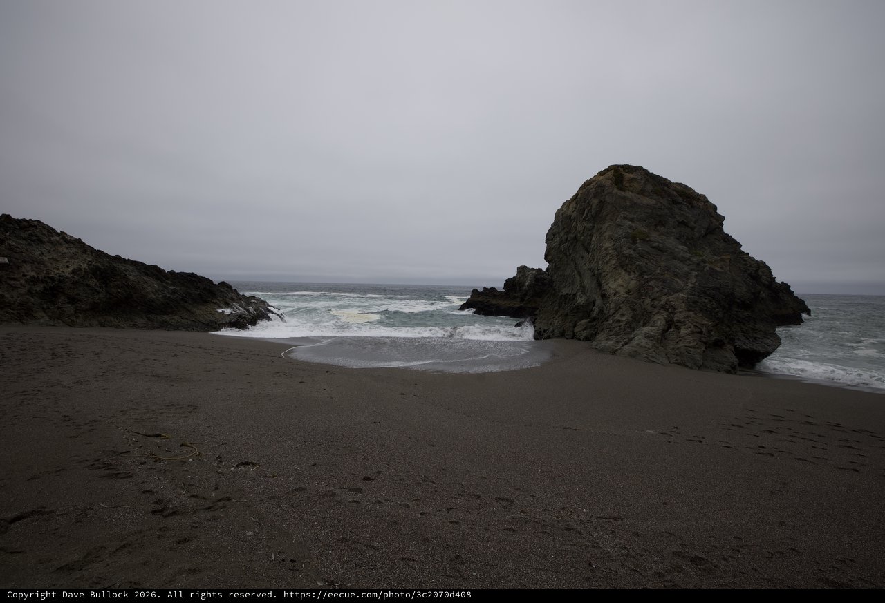 Moody Cove Beach with Towering Sea Stack