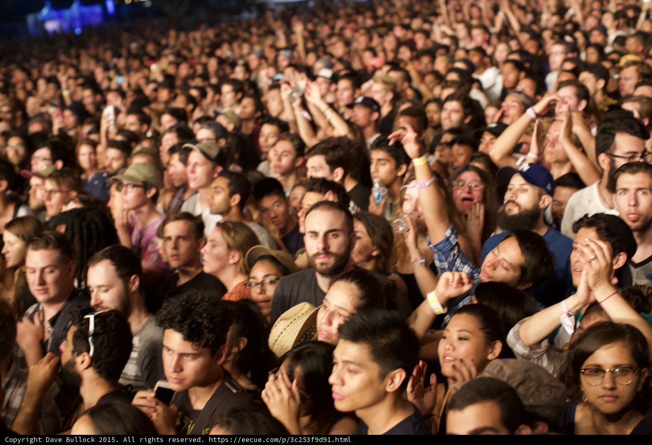 Dense Crowd Watching Stage
