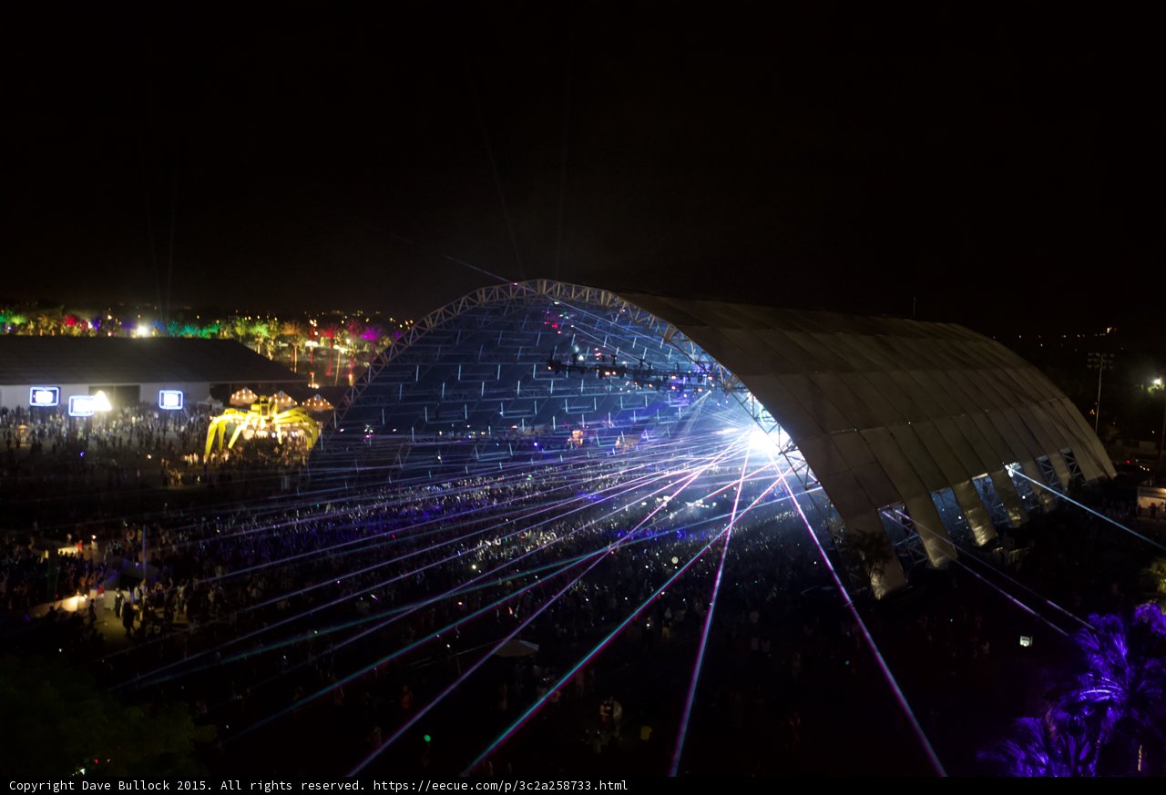 Light and Sound Spectacle at Coachella 2015
