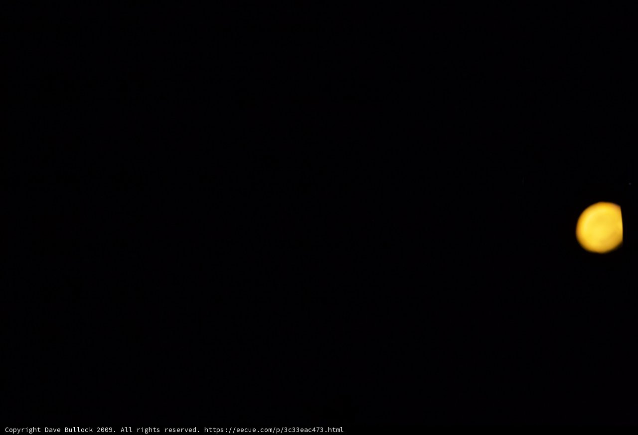 The Night Sky's Glowing Sphere