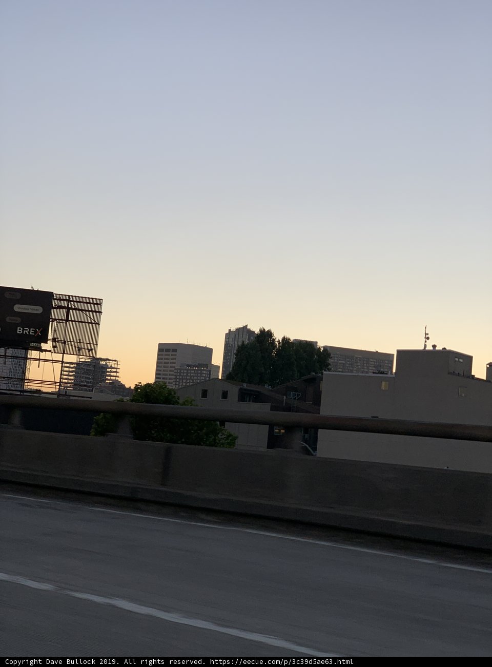 Urban Sunset on San Francisco's Freeway
