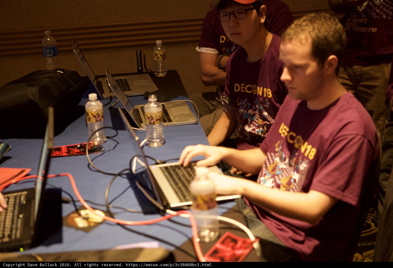 Working Hard at DefCon 18