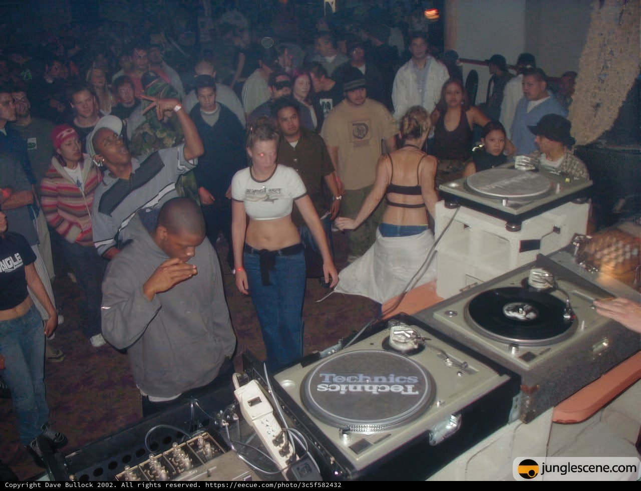 Nightclub party with live DJ