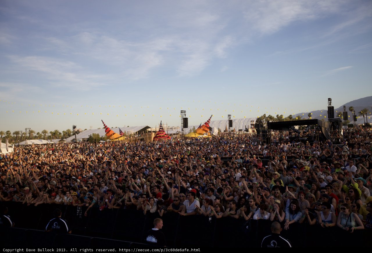 Massive Crowd at Coachella Music Festival