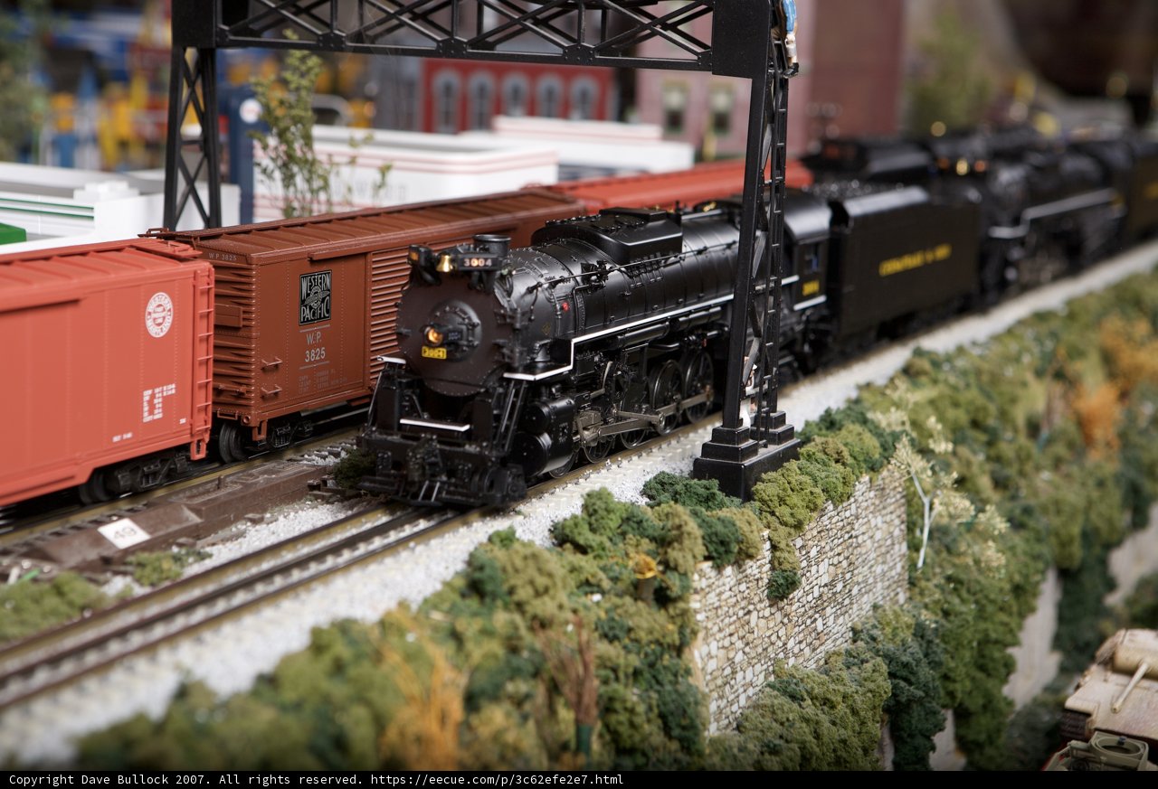 Military Tank Train on Railroad Diorama