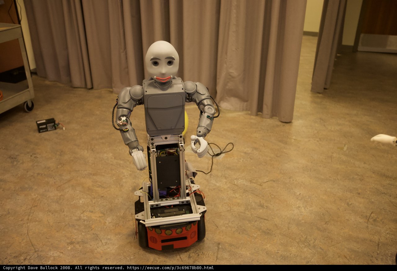 Wooden Robot With A Face