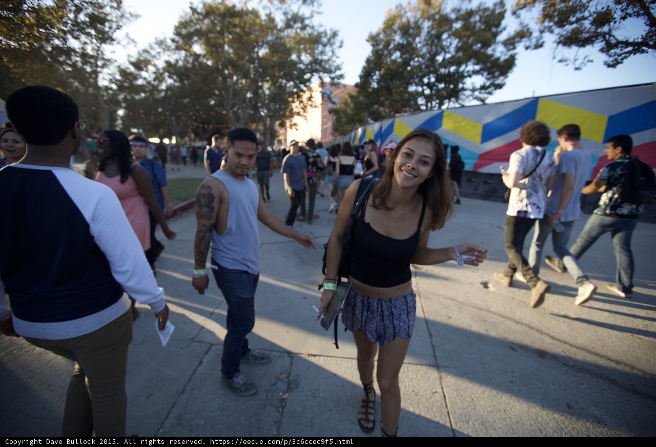 Smiling Woman Festival Walking