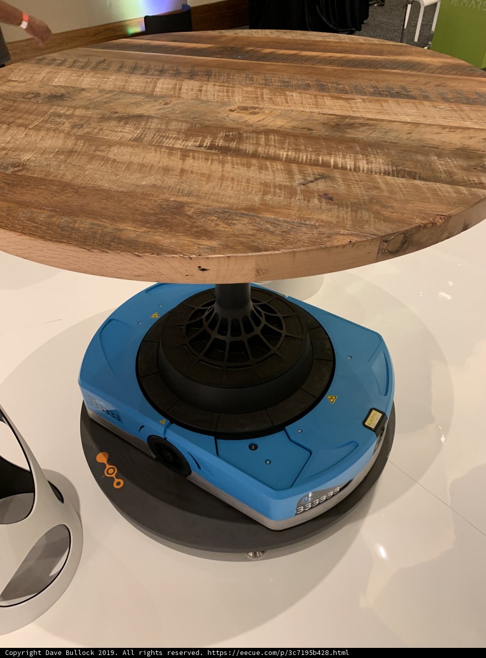 Robot on a Wooden Table
